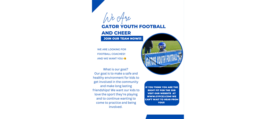 Looking for coaches for the 2023 season!